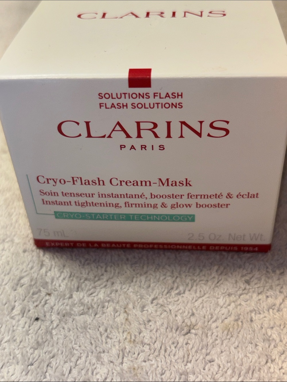 Clarins Cryo-Flash Cream-Mask - White & Red